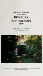 Annual reports of the Town of Roxbury, New Hampshire_cover