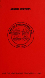 Annual report of the Town of Rollinsford, New Hampshire_cover