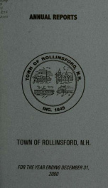 Annual report of the Town of Rollinsford, New Hampshire_cover