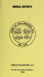 Annual report of the Town of Rollinsford, New Hampshire_cover