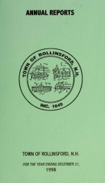 Annual report of the Town of Rollinsford, New Hampshire_cover