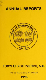 Annual report of the Town of Rollinsford, New Hampshire_cover