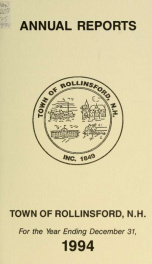 Annual report of the Town of Rollinsford, New Hampshire_cover