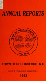 Annual report of the Town of Rollinsford, New Hampshire_cover