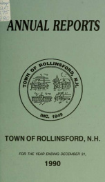 Annual report of the Town of Rollinsford, New Hampshire_cover