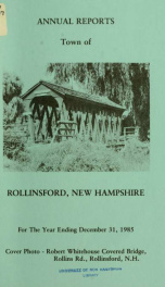 Annual report of the Town of Rollinsford, New Hampshire_cover