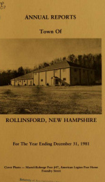 Annual report of the Town of Rollinsford, New Hampshire_cover