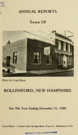 Annual report of the Town of Rollinsford, New Hampshire_cover