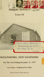 Annual report of the Town of Rollinsford, New Hampshire_cover