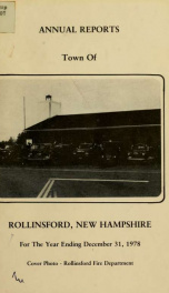 Annual report of the Town of Rollinsford, New Hampshire_cover