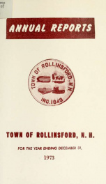 Annual report of the Town of Rollinsford, New Hampshire_cover