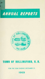 Annual report of the Town of Rollinsford, New Hampshire_cover