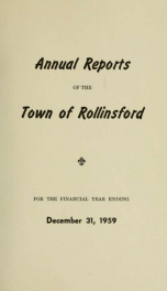 Annual report of the Town of Rollinsford, New Hampshire_cover