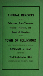 Annual report of the Town of Rollinsford, New Hampshire_cover