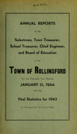 Annual report of the Town of Rollinsford, New Hampshire_cover