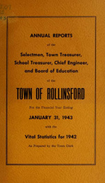 Annual report of the Town of Rollinsford, New Hampshire_cover