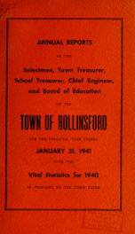 Annual report of the Town of Rollinsford, New Hampshire_cover