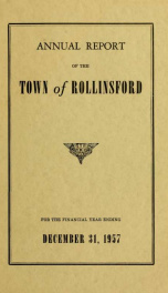 Annual report of the Town of Rollinsford, New Hampshire_cover