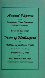 Annual report of the Town of Rollinsford, New Hampshire_cover