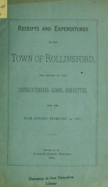 Annual report of the Town of Rollinsford, New Hampshire_cover