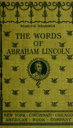 The words of Abraham Lincoln : for use in schools_cover