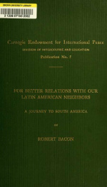 For better relations with our Latin American neighbors; a journey to South America_cover