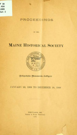 Proceedings of the Maine Historical Society 11_cover