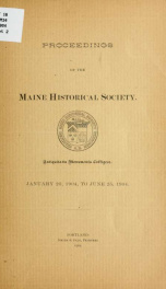 Proceedings of the Maine Historical Society 8_cover