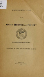 Proceedings of the Maine Historical Society 7_cover