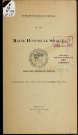 Proceedings of the Maine Historical Society 5_cover