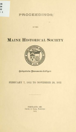 Proceedings of the Maine Historical Society 2_cover