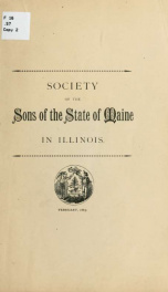 An address delivered before the Society of the sons of the state of Maine in Illinois_cover