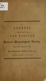 An address to the members of the New England historic-genealogical society_cover