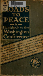 Roads to peace : a hand-book to the Washington Conference_cover