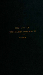 Roster of Richmond soldiers and history of Richmond Township_cover