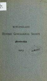 Membership, 1903_cover