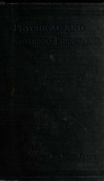 Psychical and supernormal phenomena : their observation and experimentation_cover