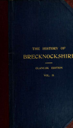 A history of the county of Brecknock. : In two volumes. ... 2_cover