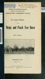 New control methods for the pear thrips and peach tree borer_cover