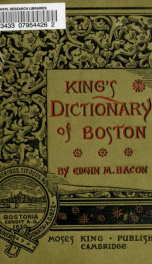 Bacon's dictionary of Boston;_cover