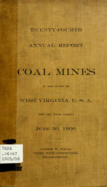 Annual report, coal mines in the State of West Virginia, U.S.A., for the year ending .. 24th_cover