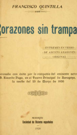 Corazones sin trampa : entremés en verso de asunto aragonés, original_cover