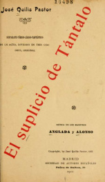 El suplicio de Tántalo : disparate cómico-lírico-fantástico en un acto, dividido en tres cuadros_cover