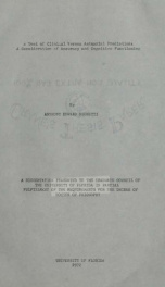 A test of clinical versus actuarial prediction: a consideration of accuracy and cognitive functioning_cover