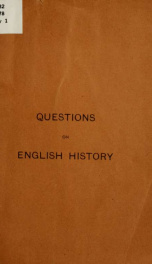 Questions, notes, and references to accompany Merrill's English history;_cover