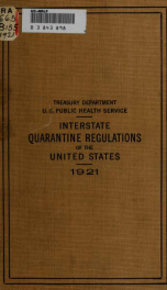 Interstate quarantine regulations of the United States_cover