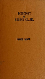 Prairie farmer's directory of Bureau County, Illinois_cover