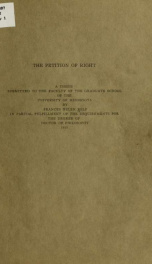 The petition of right .._cover