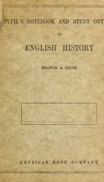 Pupil's notebook and study outline in English history_cover