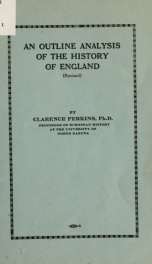 An outline analysis of the history of England (revised)_cover